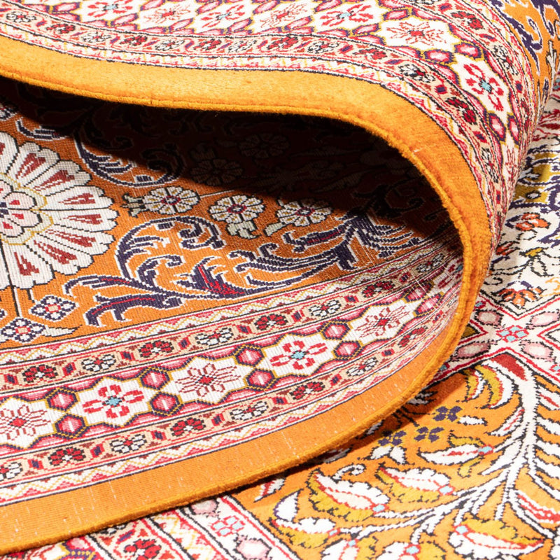 Silketæppe - Ghom Silk - Premium firkantet  - 250 x 250 cm - flerfarvet
