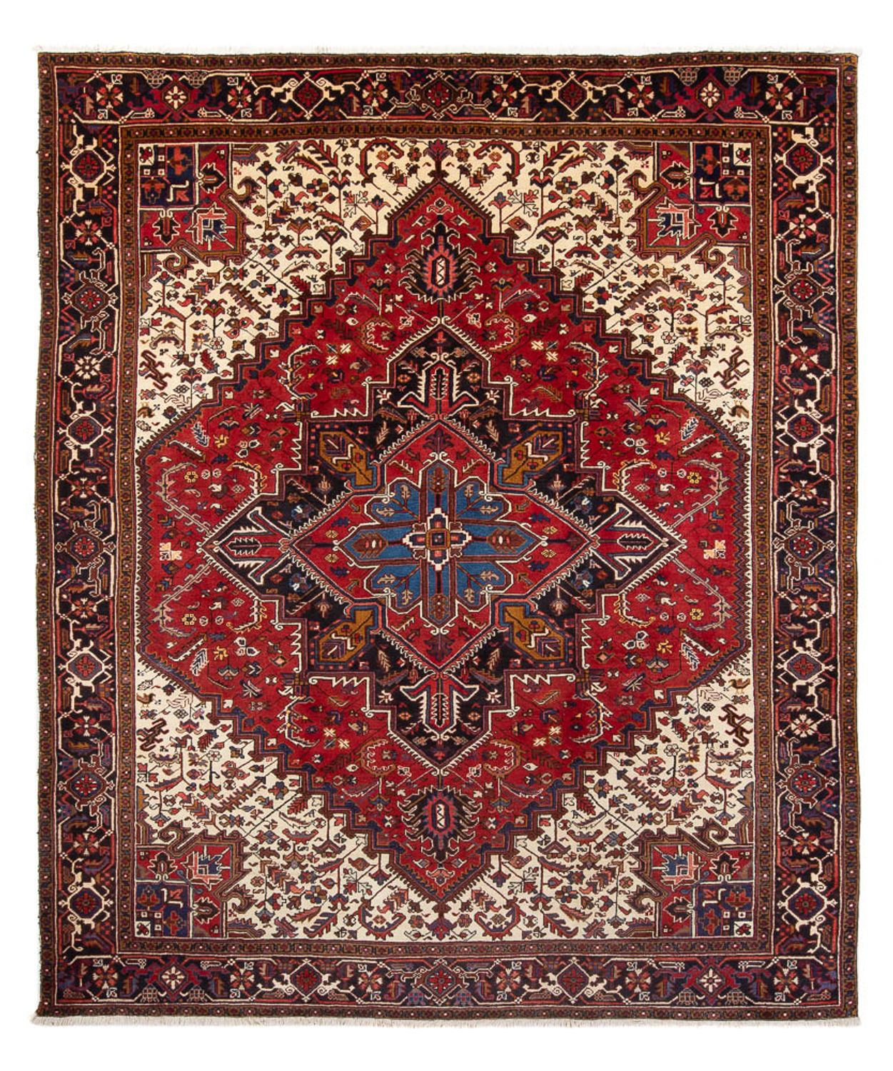 Persisk tæppe - Nomadisk - 339 x 243 cm - creme