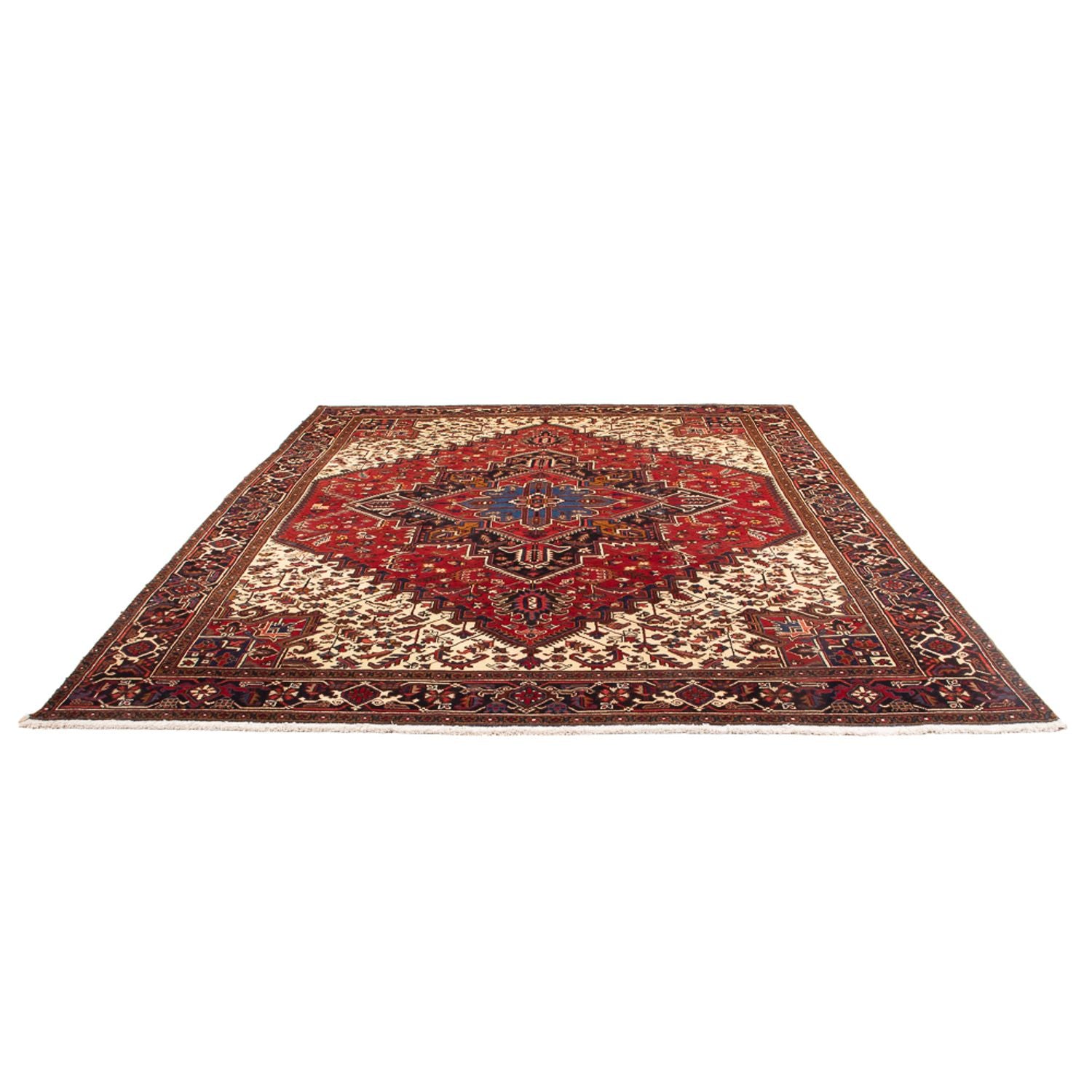 Persisk tæppe - Nomadisk - 339 x 243 cm - creme