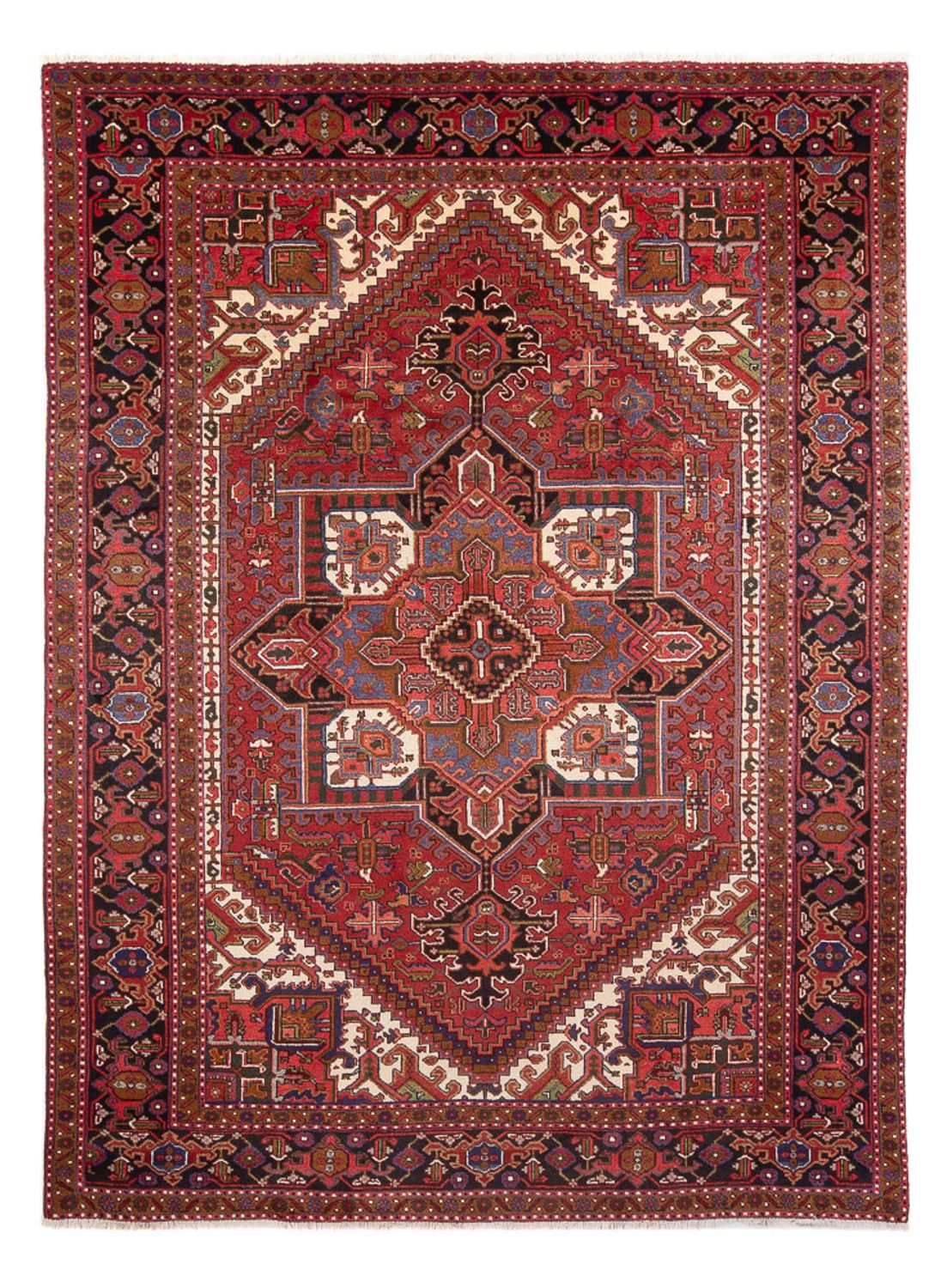 Persisk tæppe - Nomadisk - 340 x 243 cm - rød