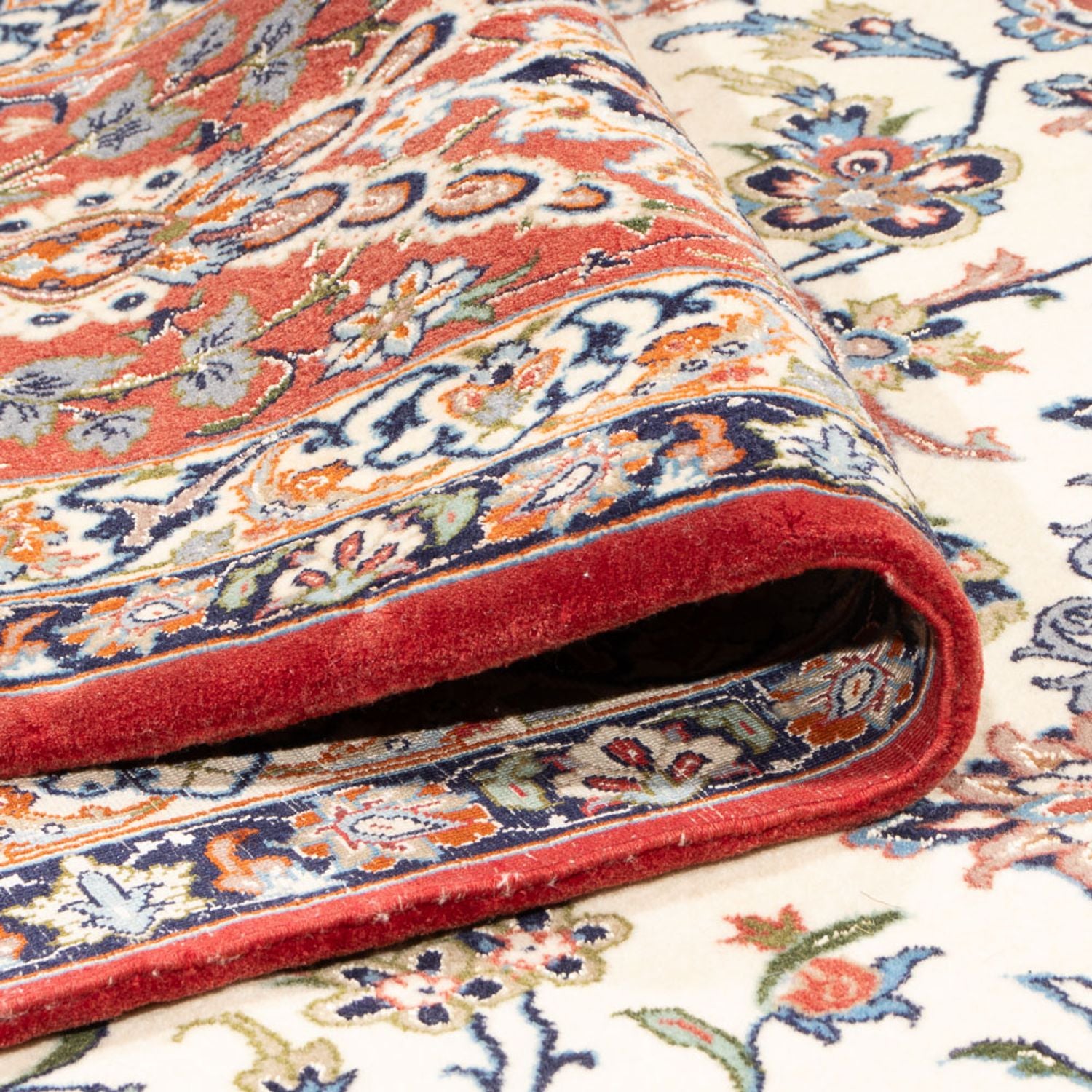 Persisk tæppe - Isfahan - Premium - 350 x 240 cm - creme