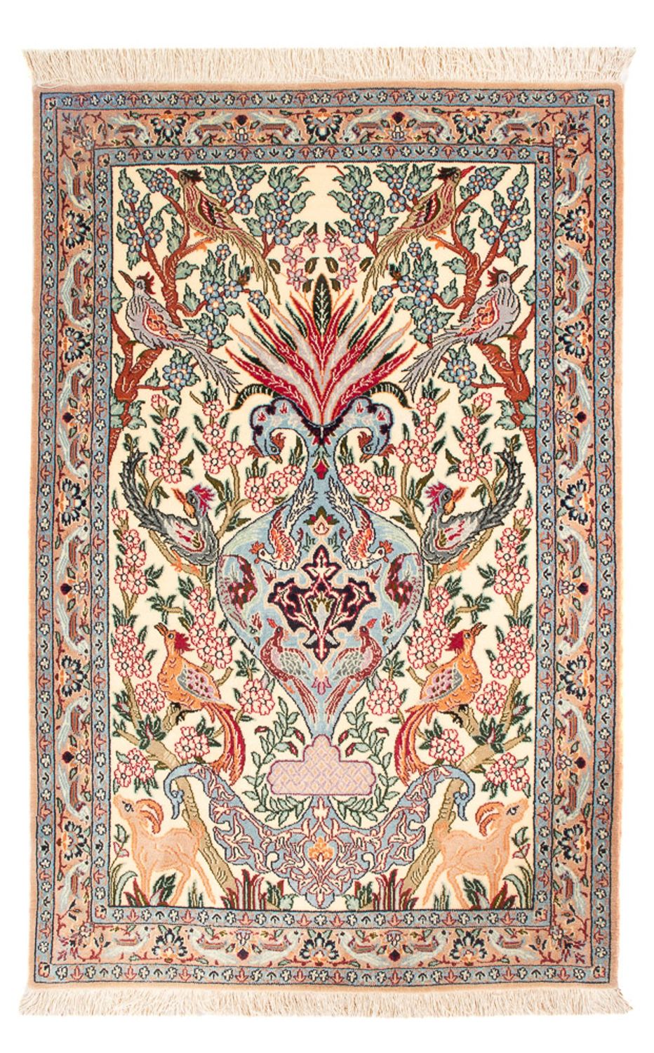 Persisk tæppe - Isfahan - Premium - 105 x 73 cm - flerfarvet