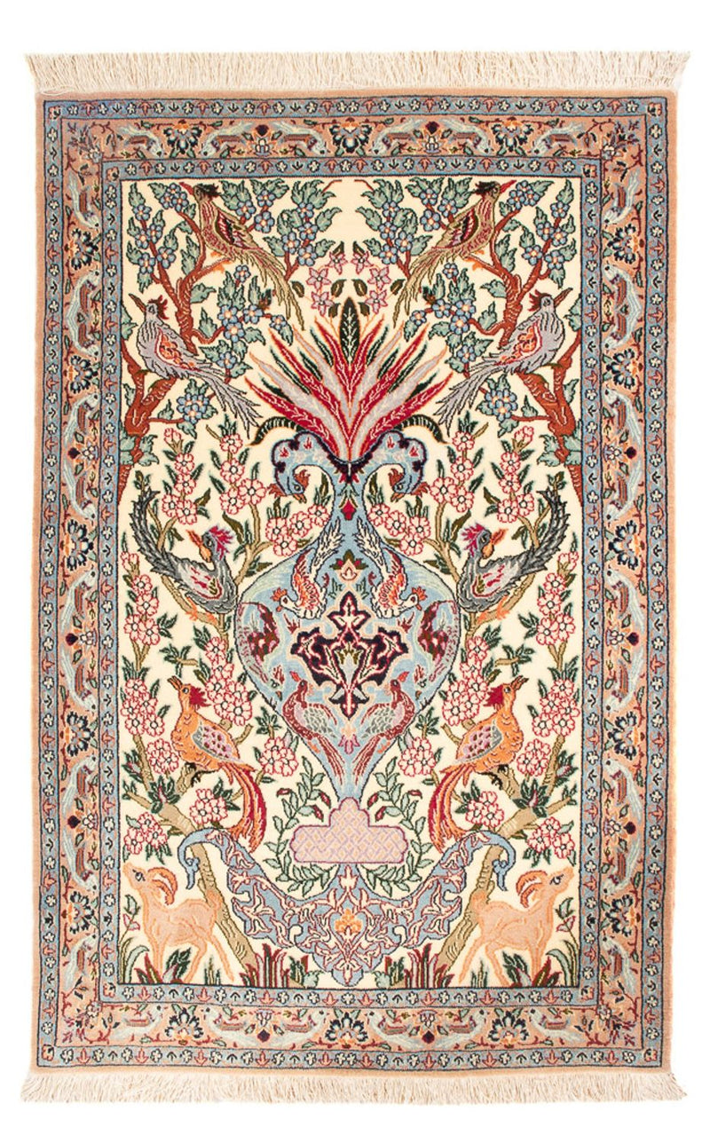 Persisk tæppe - Isfahan - Premium - 105 x 73 cm - flerfarvet