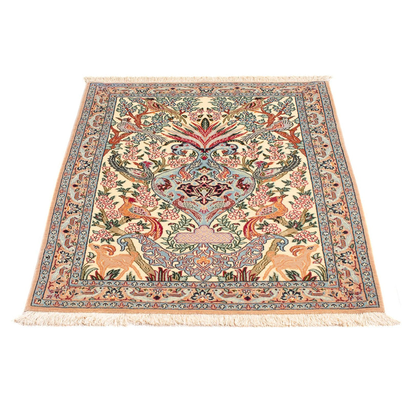 Persisk tæppe - Isfahan - Premium - 105 x 73 cm - flerfarvet
