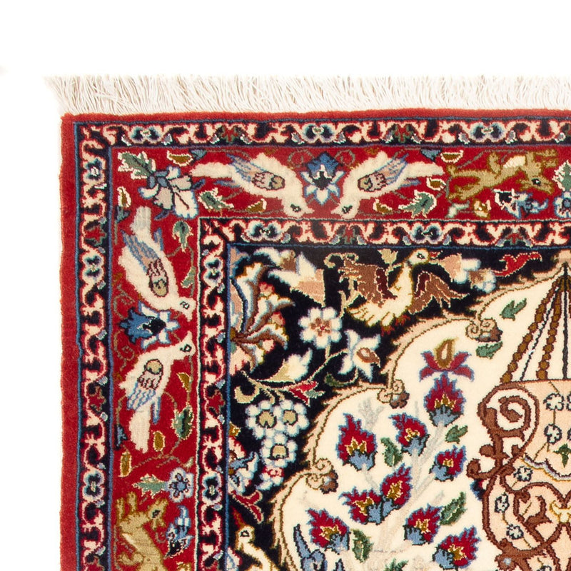 Persisk tæppe - Isfahan - Premium - 100 x 75 cm - creme