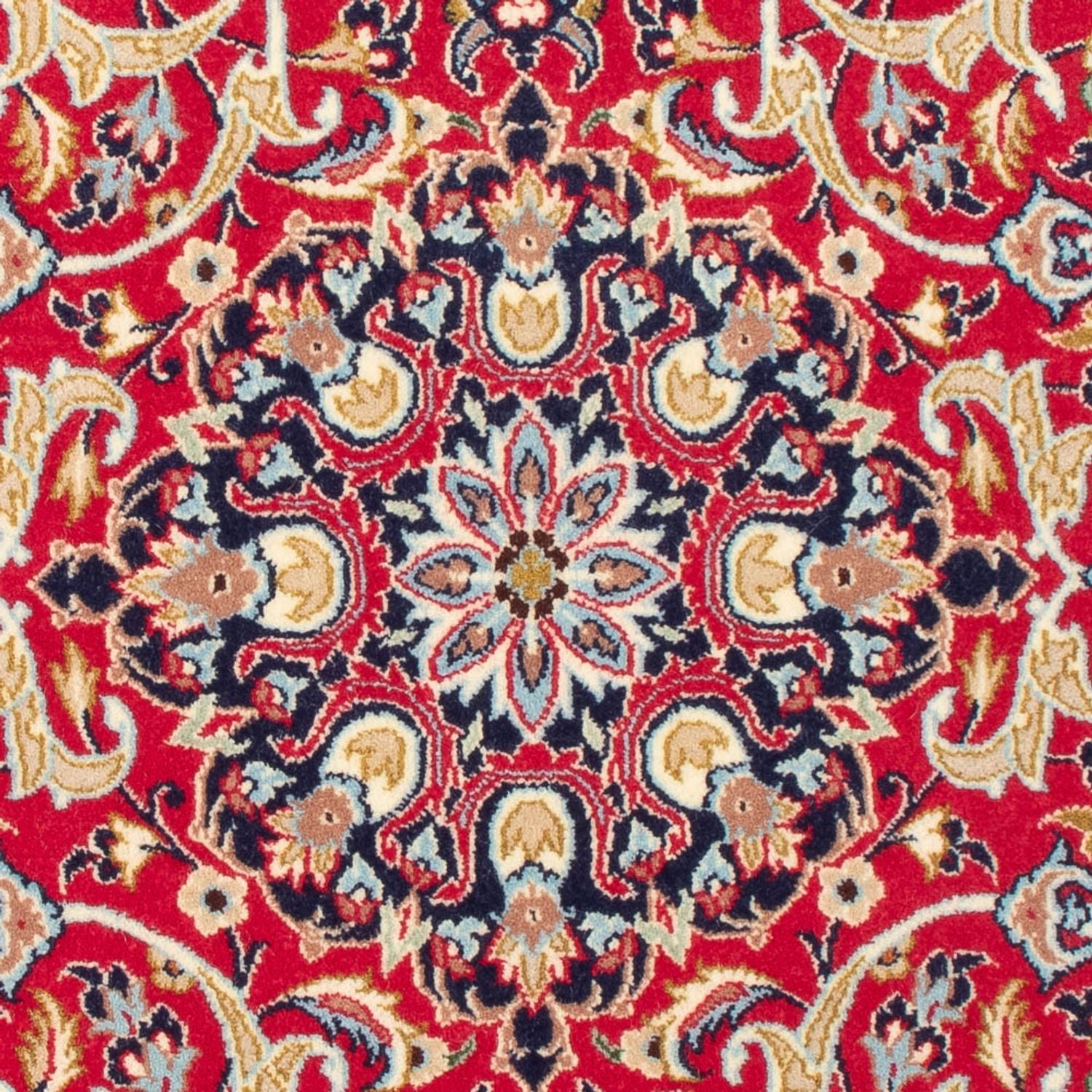 Persisk tæppe - Isfahan - Premium - 110 x 75 cm - rød
