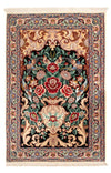 Isfahan Tæppe 70x105cm - Persisk tæppe - Rektangulær / Mørkeblå / 70 x 105 cm Rektangulær
