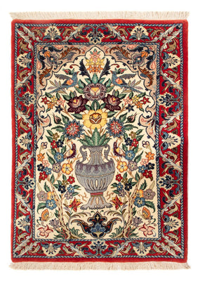 Persisk tæppe - Isfahan - Premium - 97 x 70 cm - creme