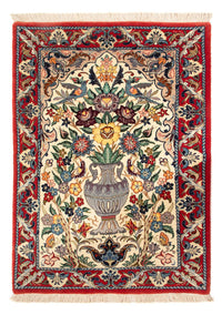 Persisk tæppe - Isfahan - Premium - 97 x 70 cm - creme