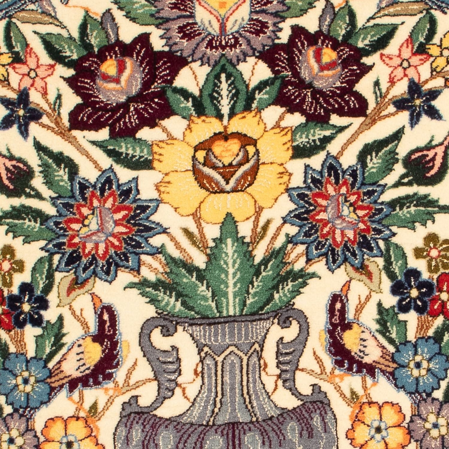 Persisk tæppe - Isfahan - Premium - 97 x 70 cm - creme