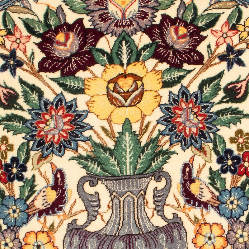 Persisk tæppe - Isfahan - Premium - 97 x 70 cm - creme