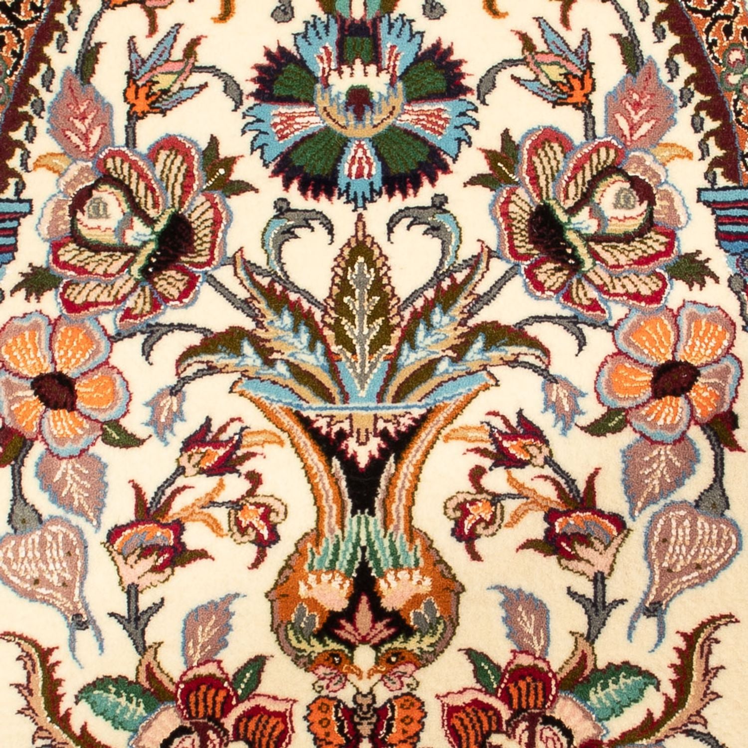 Persisk tæppe - Isfahan - Premium - 103 x 70 cm - grøn