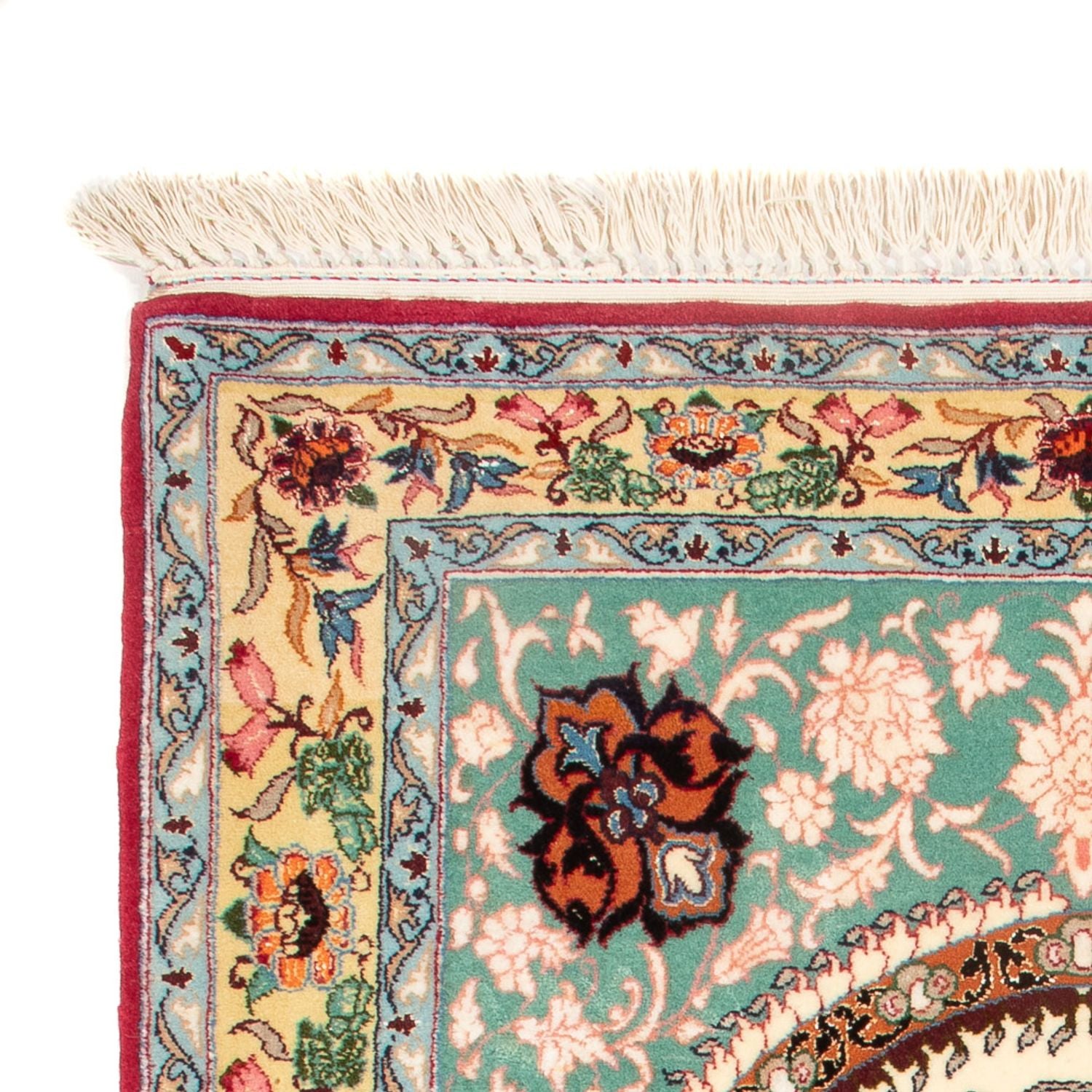 Persisk tæppe - Isfahan - Premium - 103 x 70 cm - grøn