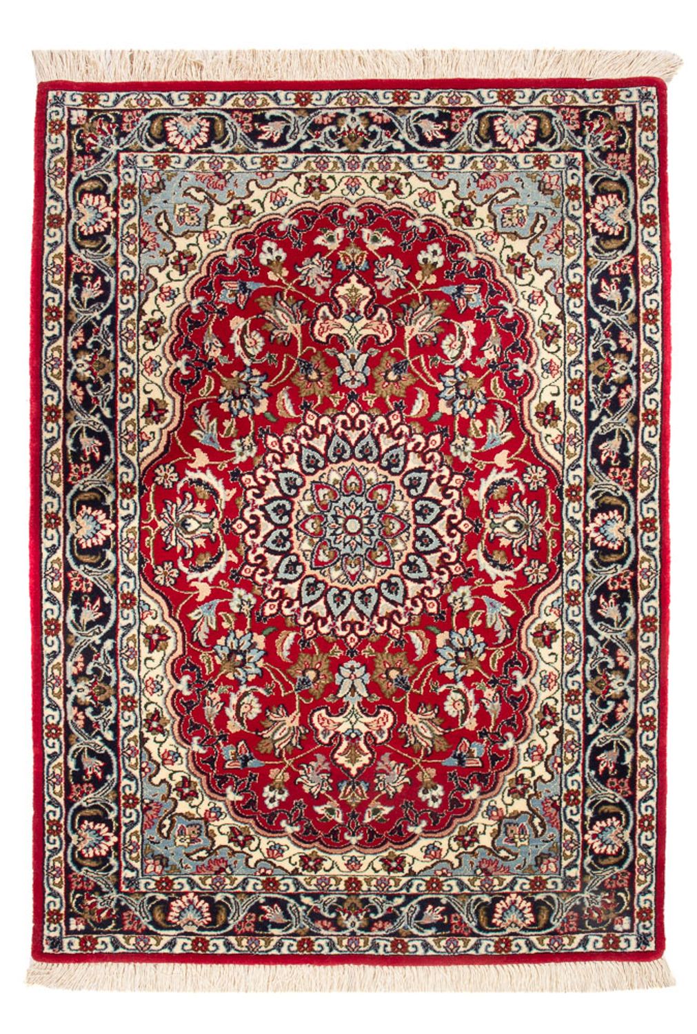 Persisk tæppe - Isfahan - Premium - 108 x 70 cm - rød