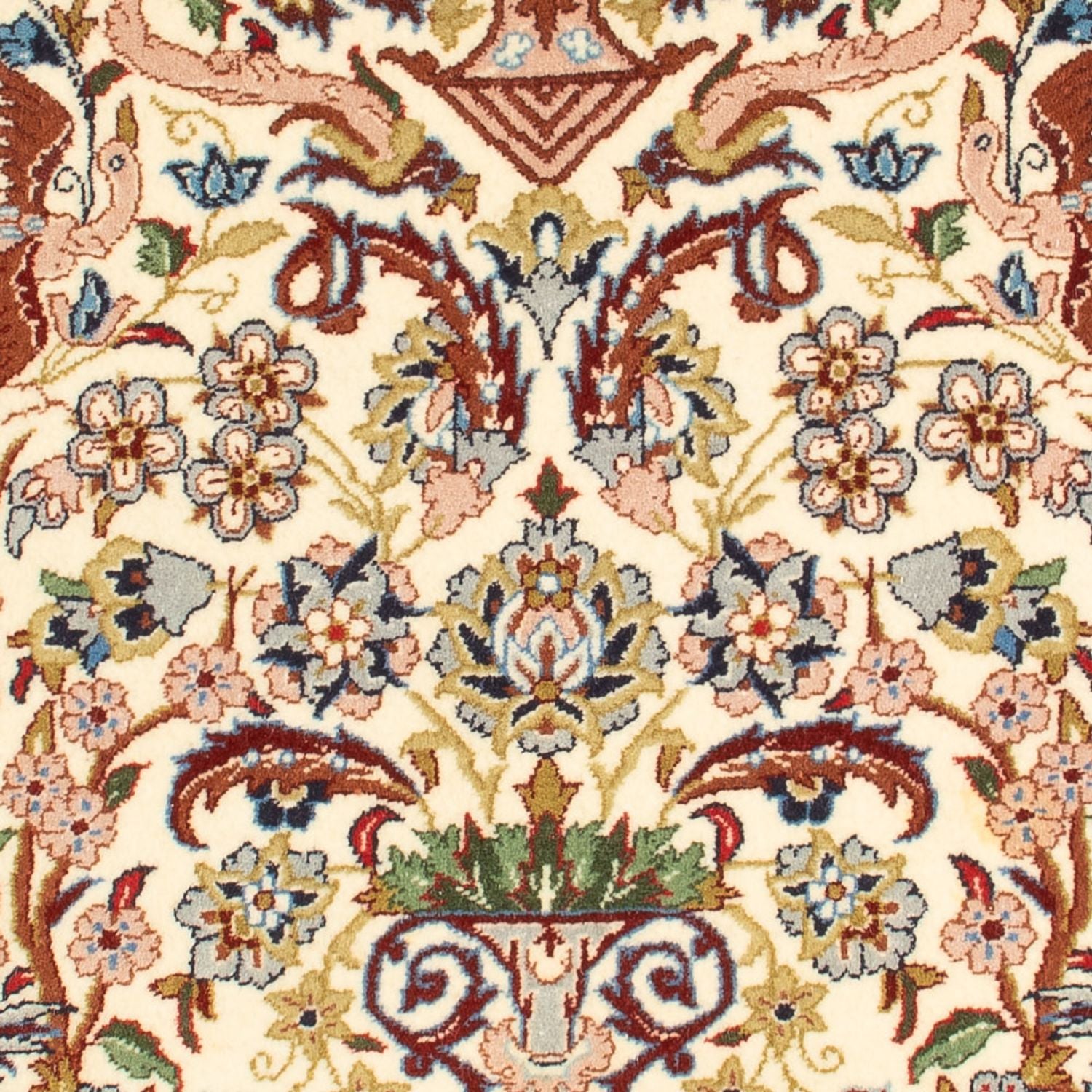 Persisk tæppe - Isfahan - Premium - 110 x 74 cm - creme