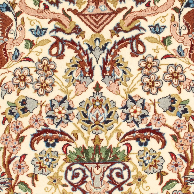 Persisk tæppe - Isfahan - Premium - 110 x 74 cm - creme
