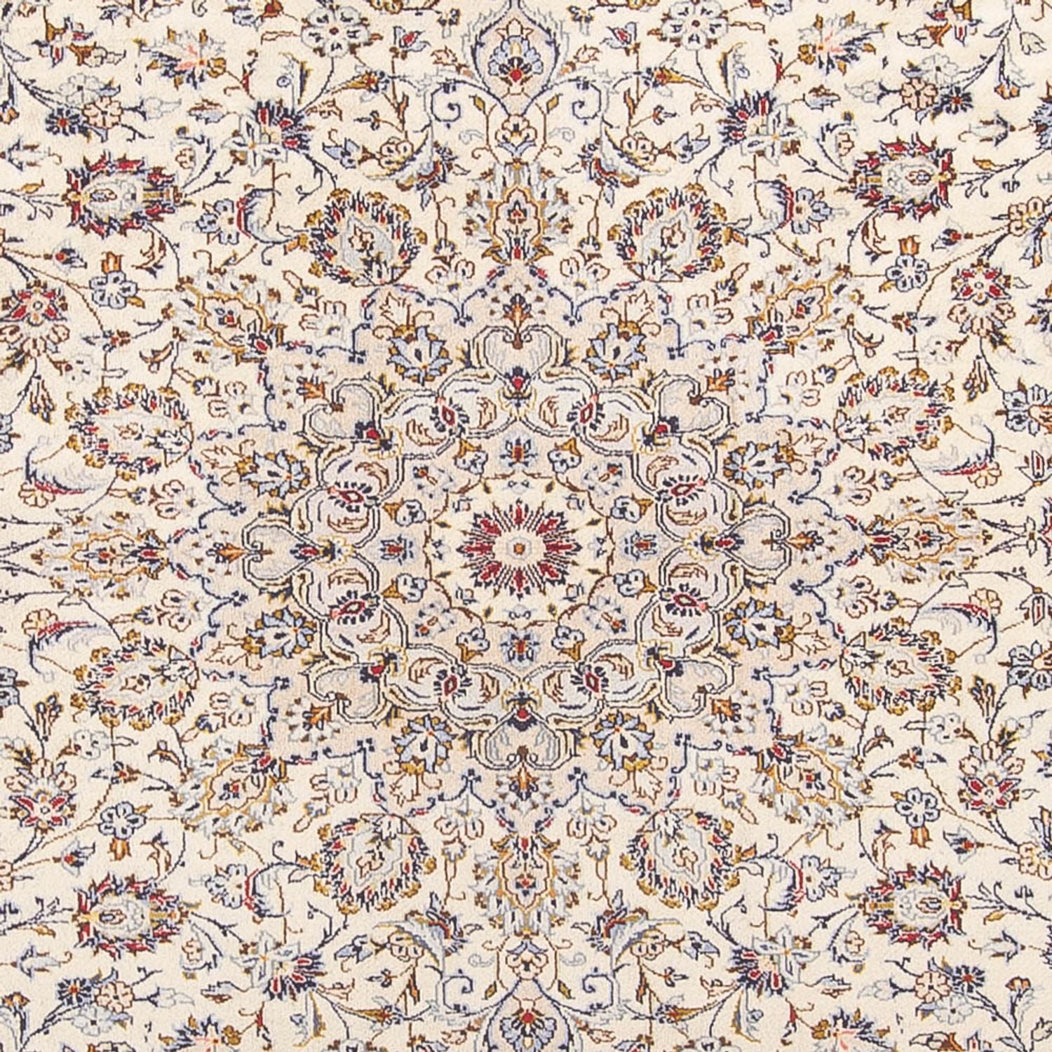 Persisk tæppe - Keshan - 400 x 300 cm - creme