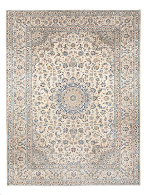 Persisk tæppe - Keshan - 398 x 292 cm - creme