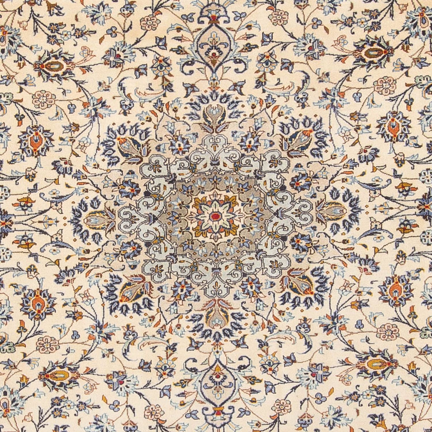 Persisk tæppe - Keshan - 414 x 293 cm - creme