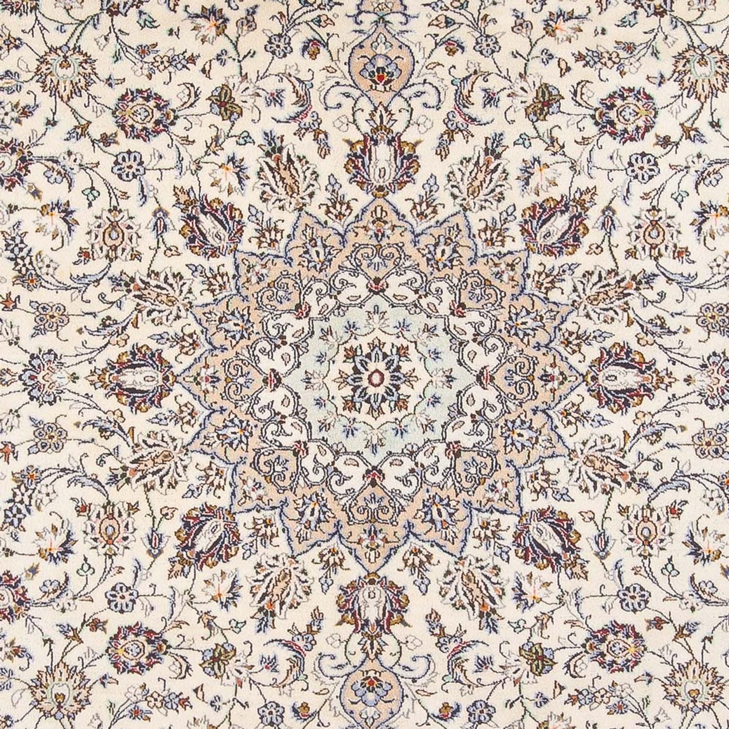 Persisk tæppe - Keshan - 403 x 300 cm - creme