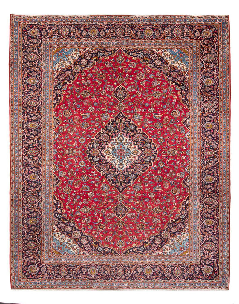 Persisk tæppe - Keshan - 397 x 300 cm - rød