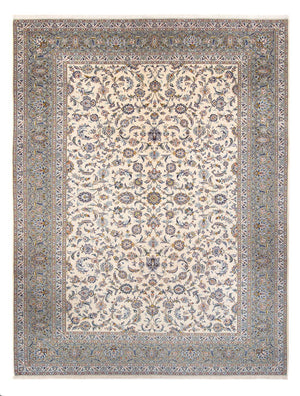 Persisk tæppe - Keshan - 418 x 307 cm - creme