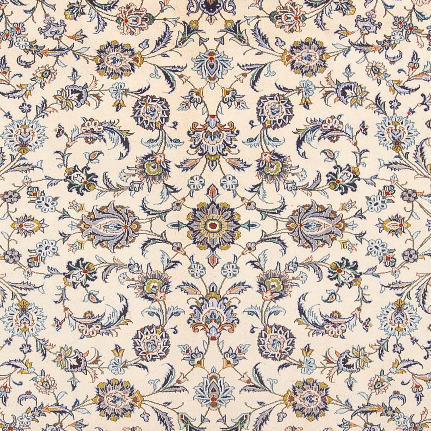 Persisk tæppe - Keshan - 418 x 307 cm - creme