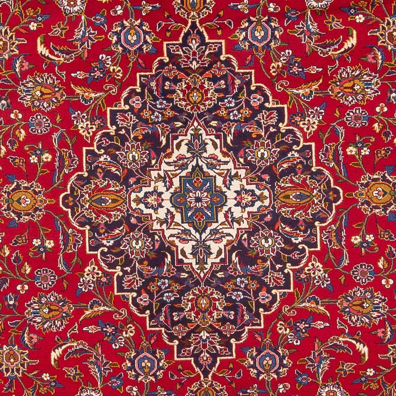 Persisk tæppe - Keshan - 406 x 296 cm - rød