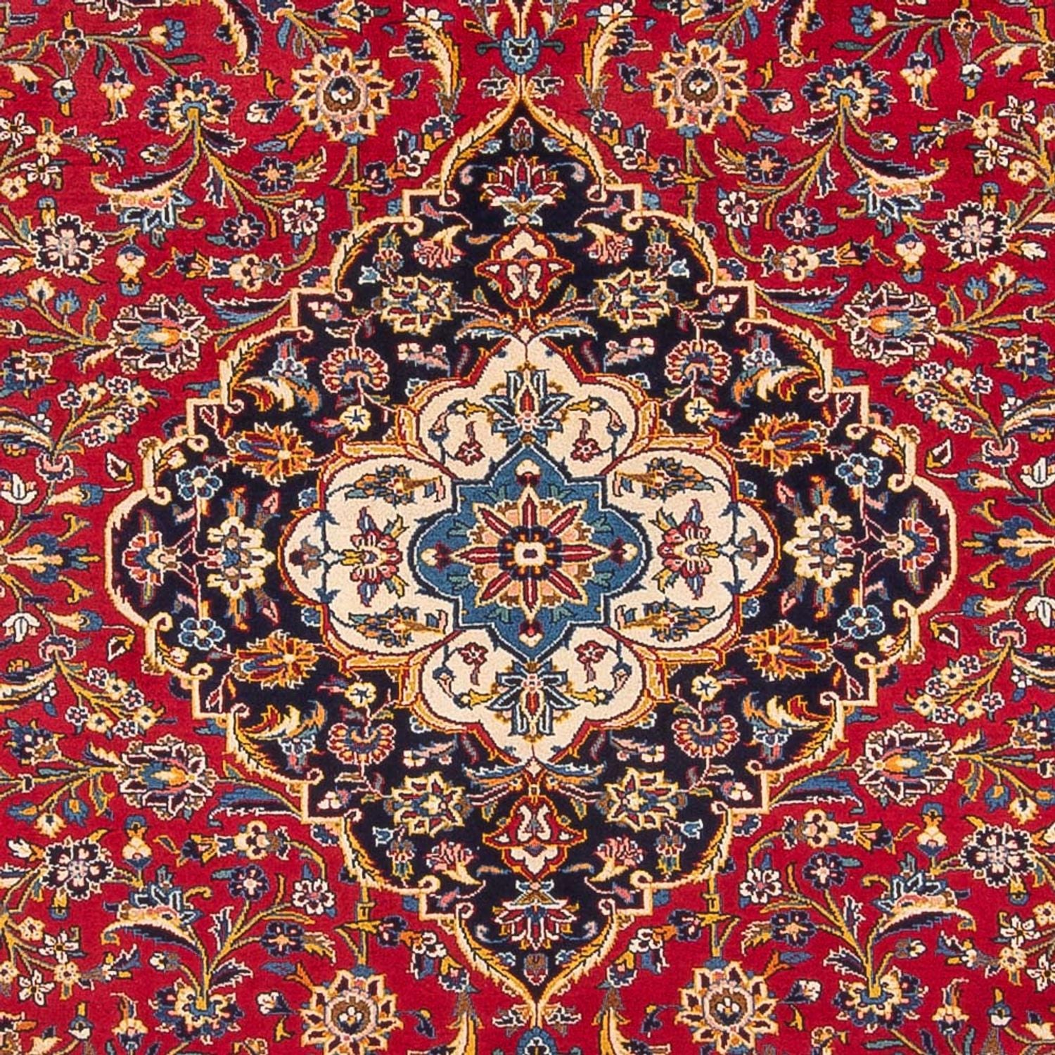 Persisk tæppe - Keshan - 390 x 297 cm - rød