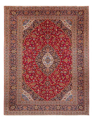 Persisk tæppe - Keshan - 383 x 287 cm - rød