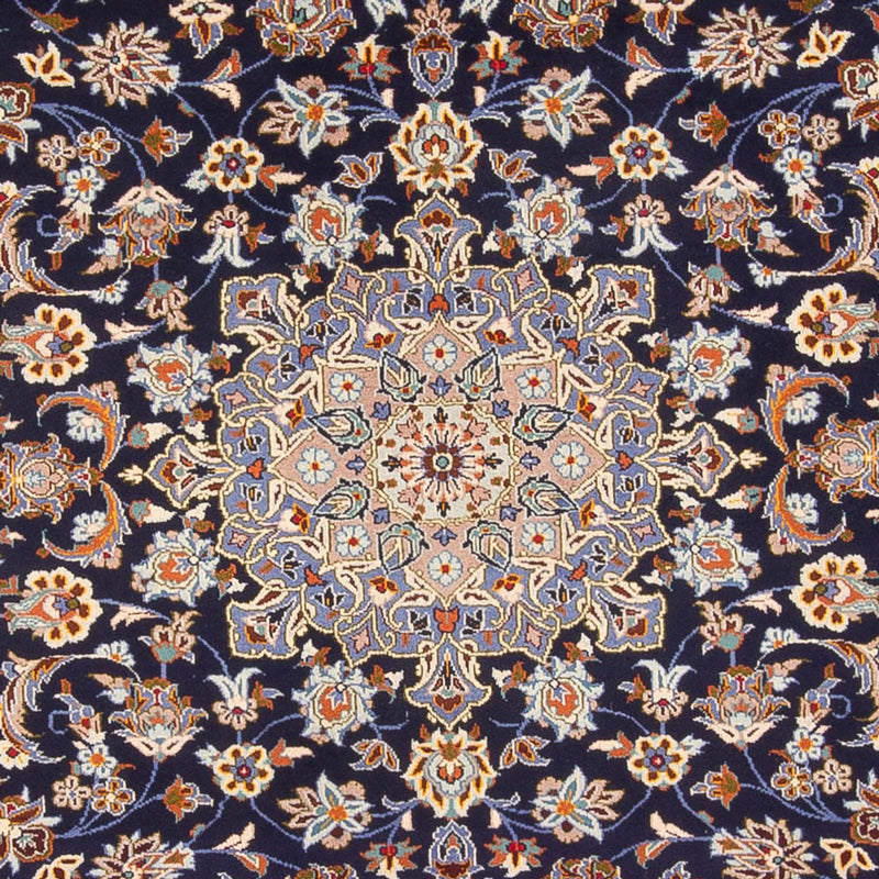 Persisk tæppe - Keshan - 395 x 292 cm - mørkeblå
