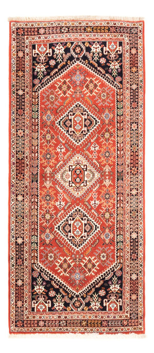 Løber Gabbeh-tæppe - Kashkuli Persisk - 206 x 87 cm - orange
