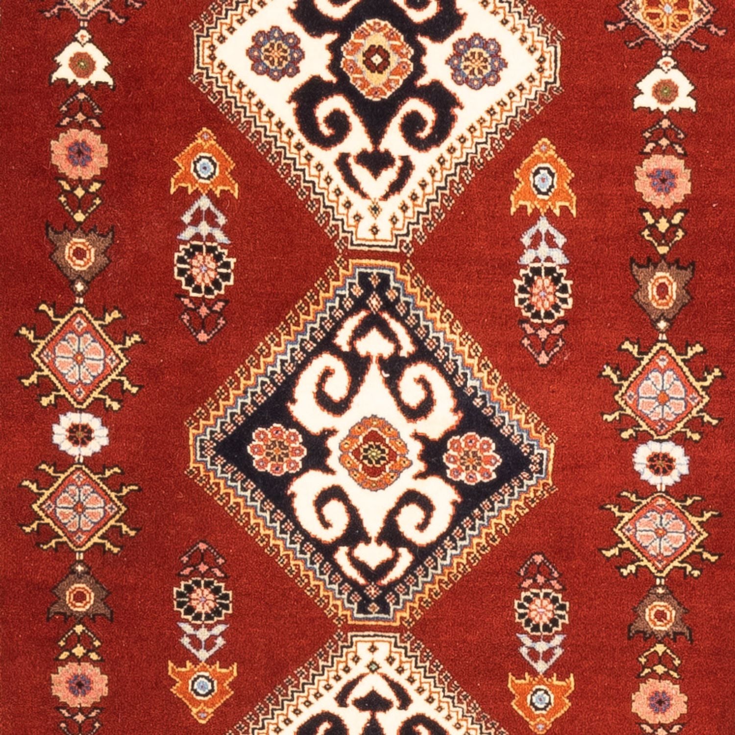 Løber Gabbeh-tæppe - Kashkuli Persisk - 198 x 86 cm - rød