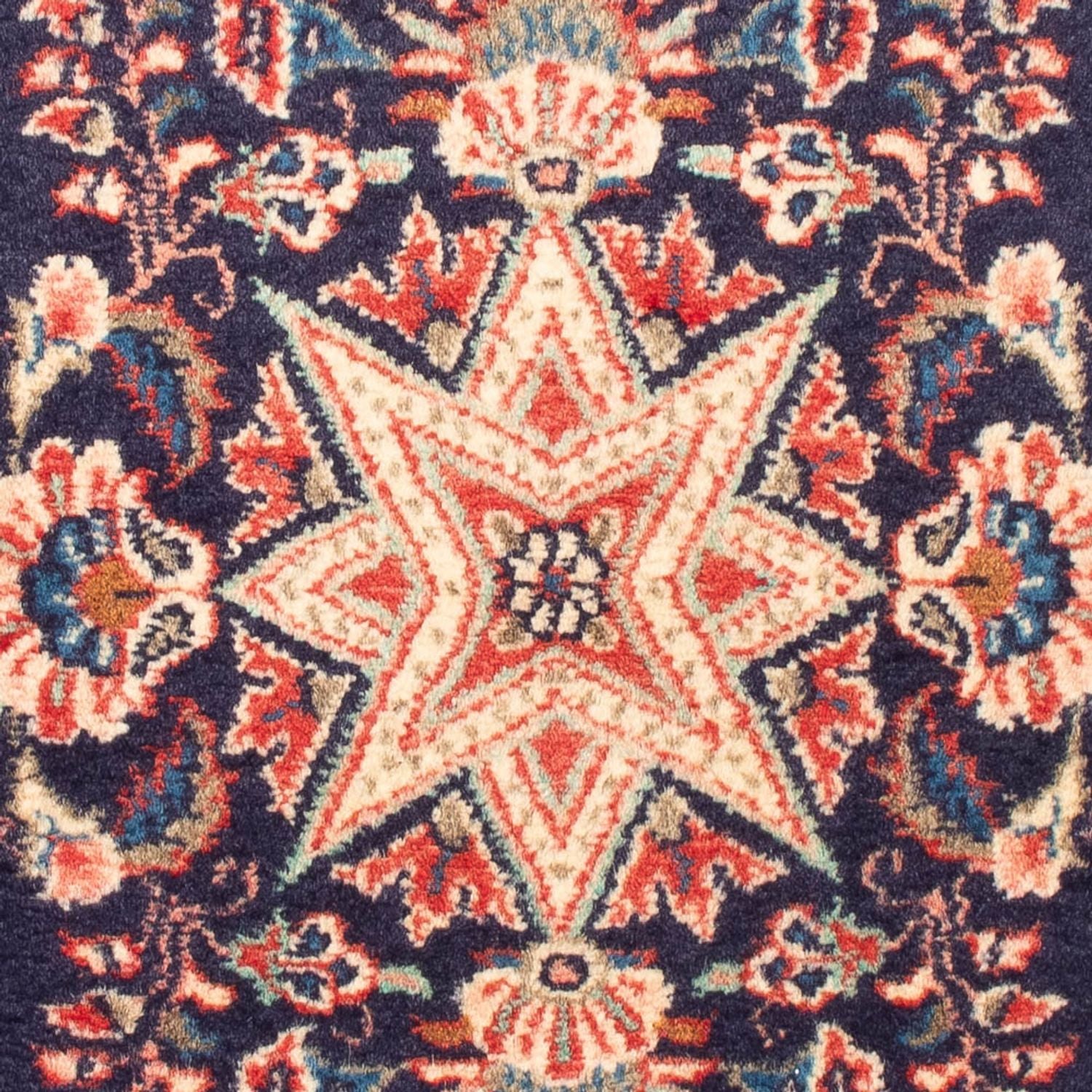 Persisk tæppe - Classic - 100 x 67 cm - mørkeblå