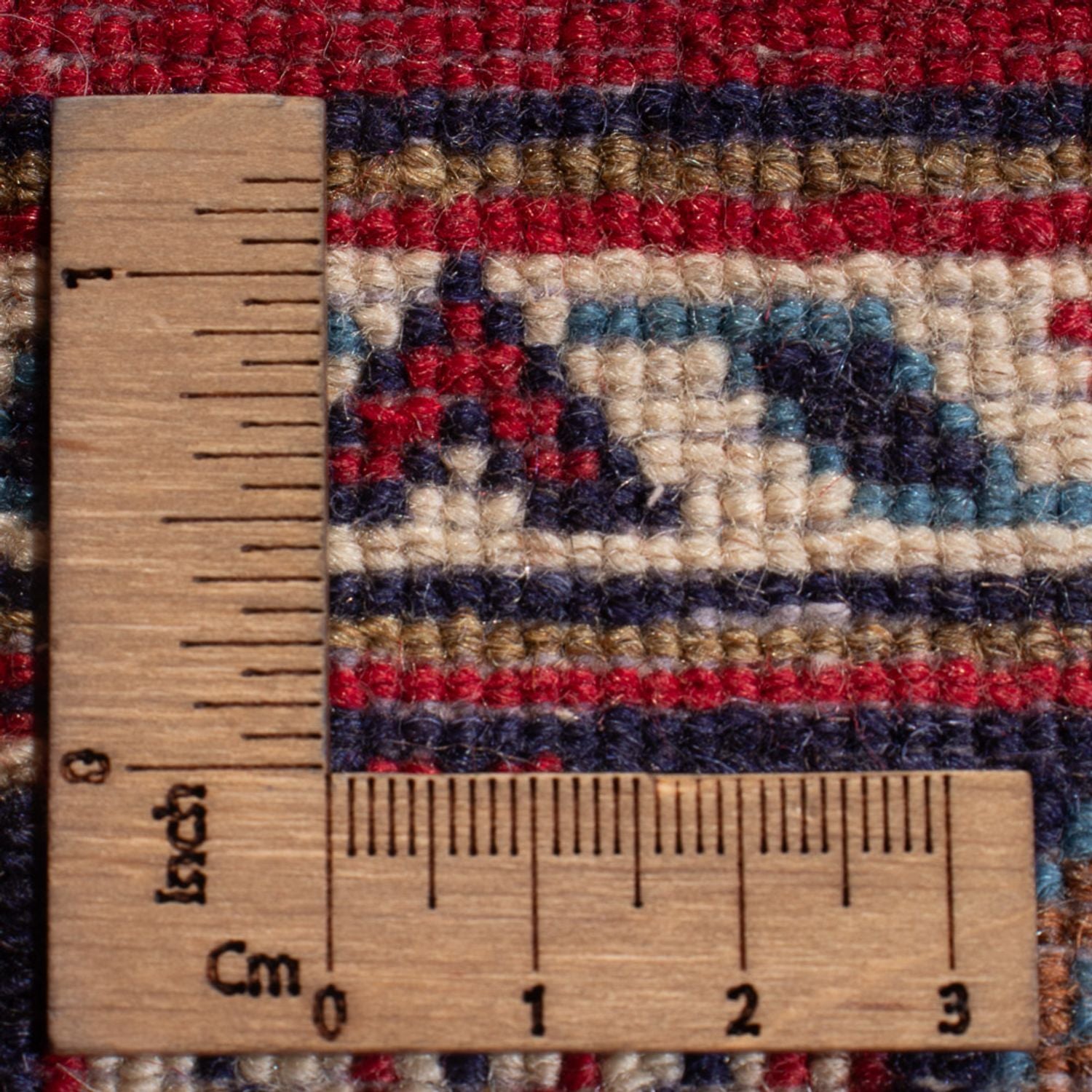 Persisk tæppe - Keshan - 123 x 68 cm - rød