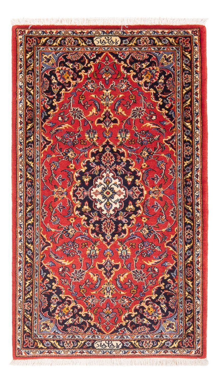 Persisk tæppe - Keshan - 127 x 65 cm - rød
