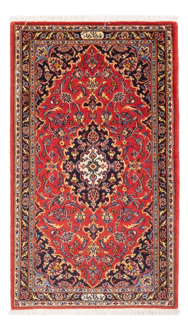 Persisk tæppe - Keshan - 127 x 65 cm - rød