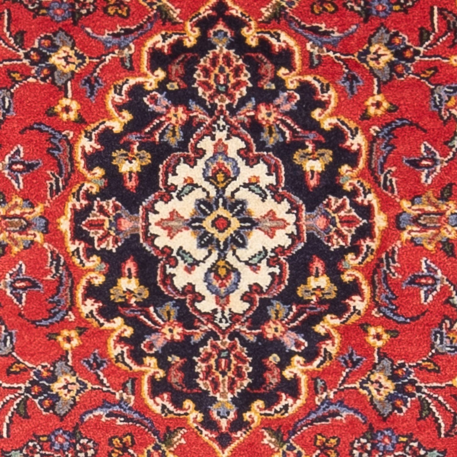 Persisk tæppe - Keshan - 127 x 65 cm - rød