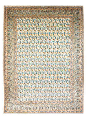 Persisk tæppe - Keshan - 350 x 270 cm - lysegrøn