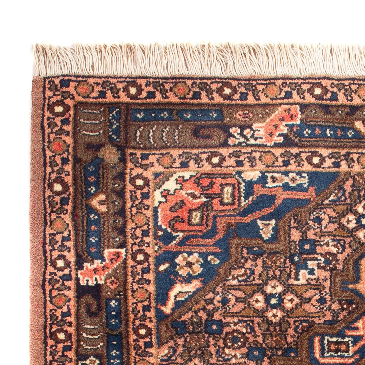 Persisk tæppe - Nomadisk - 90 x 75 cm - blå