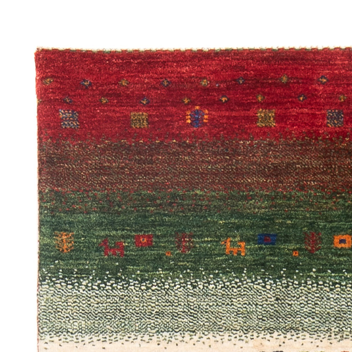 Gabbeh Tæppe - Loribaft Persisk - 131 x 82 cm - flerfarvet