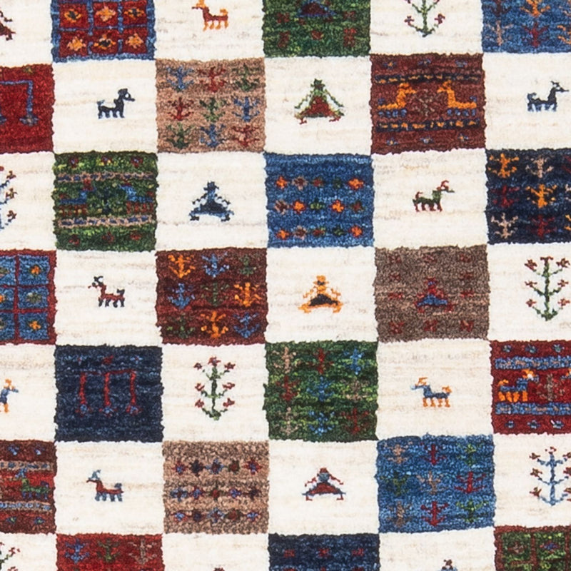 Gabbeh Tæppe - Loribaft Persisk - 132 x 78 cm - flerfarvet