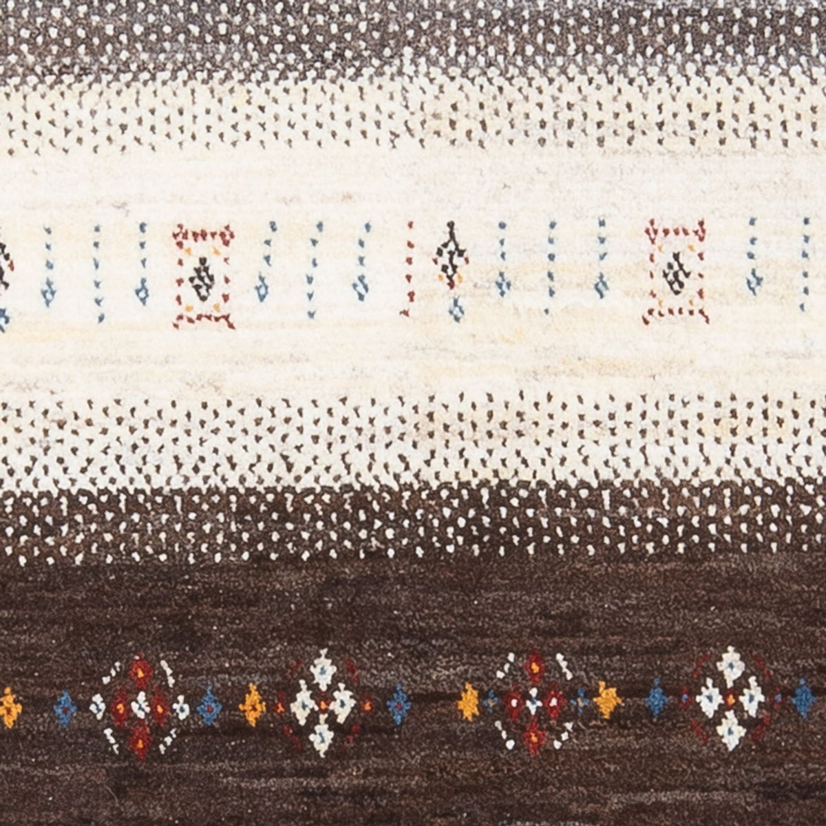 Gabbeh Tæppe - Loribaft Persisk - 124 x 82 cm - flerfarvet