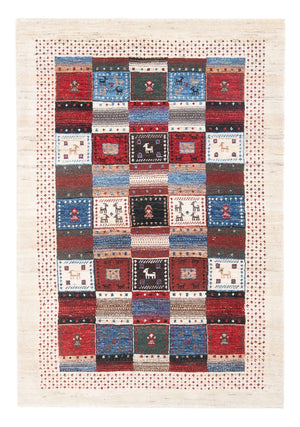 Gabbeh Tæppe - Loribaft Persisk - 128 x 82 cm - flerfarvet