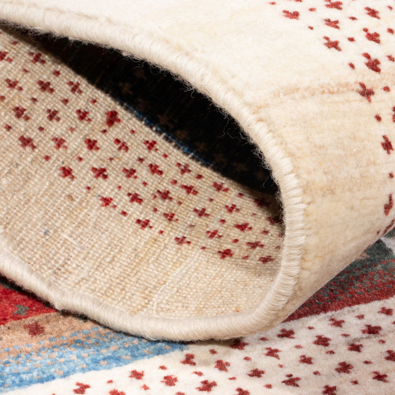 Gabbeh Tæppe - Loribaft Persisk - 128 x 82 cm - flerfarvet