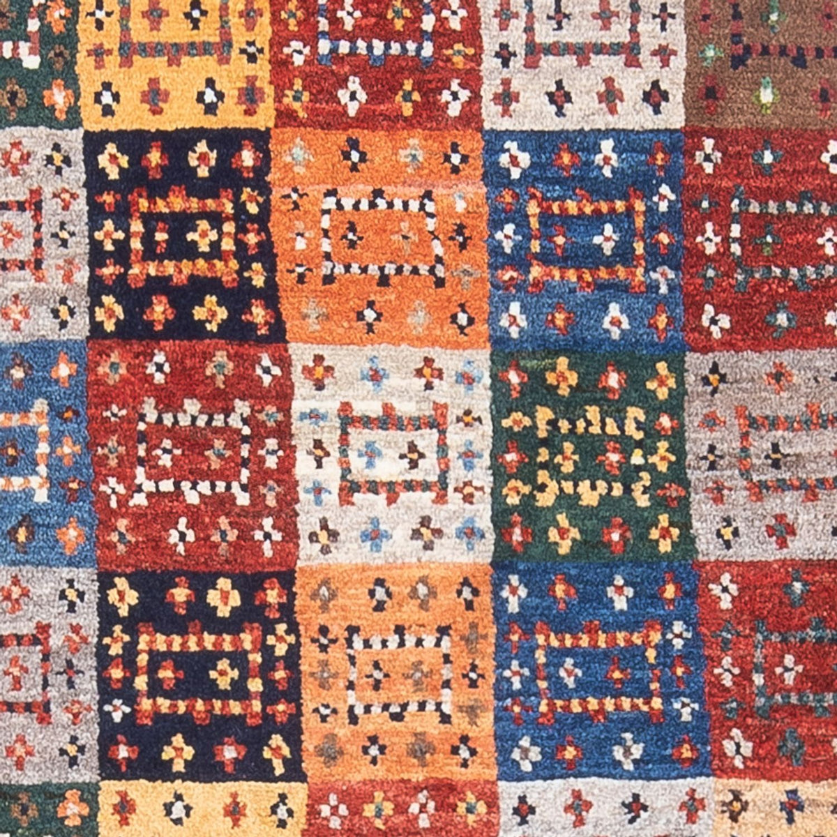 Gabbeh Tæppe - Loribaft Persisk - 136 x 85 cm - flerfarvet