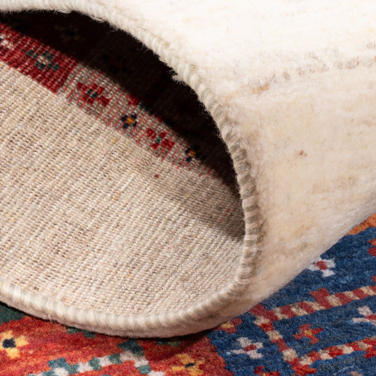Gabbeh Tæppe - Loribaft Persisk - 136 x 85 cm - flerfarvet