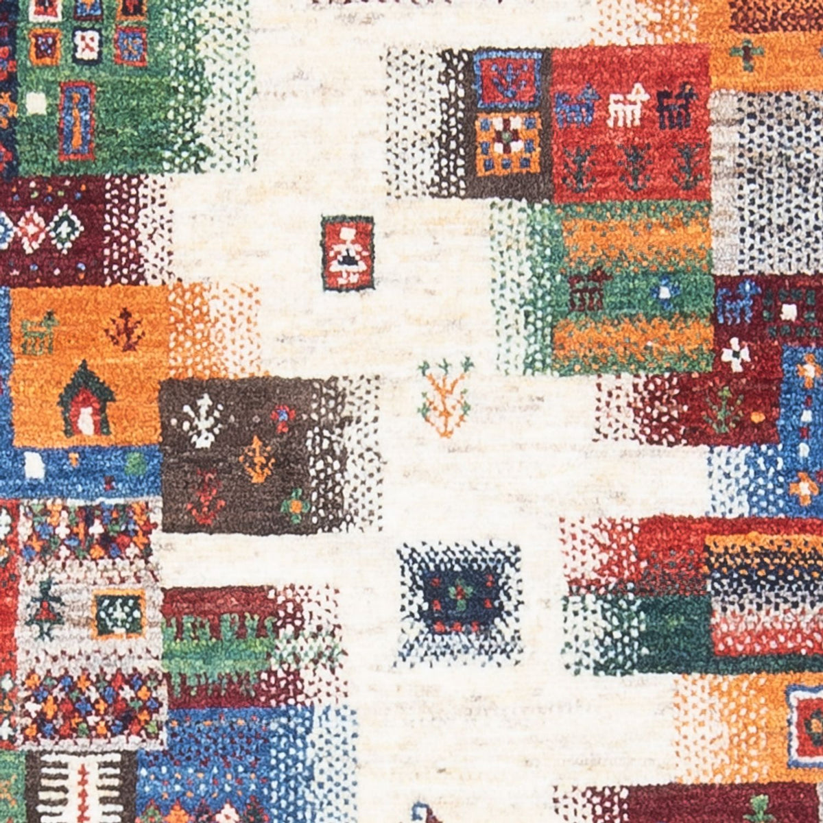 Gabbeh Tæppe - Loribaft Persisk - 136 x 85 cm - flerfarvet