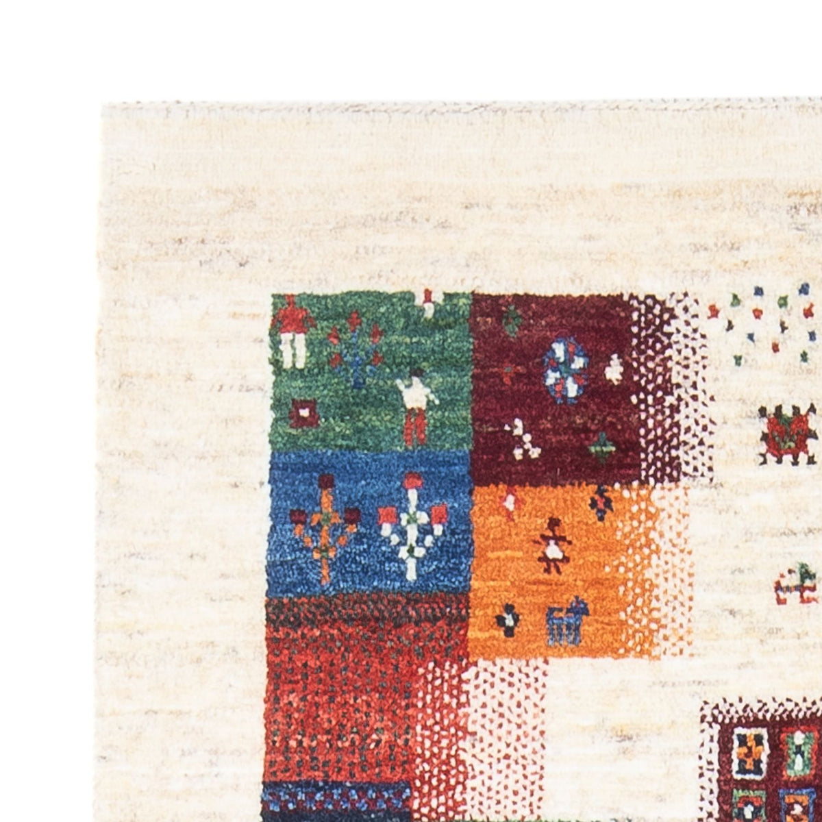 Gabbeh Tæppe - Loribaft Persisk - 136 x 85 cm - flerfarvet