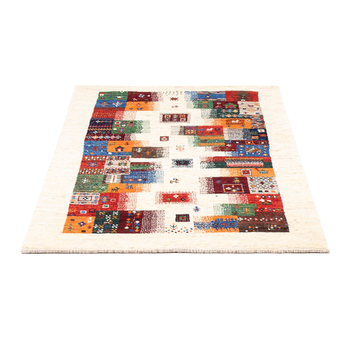 Gabbeh Tæppe - Loribaft Persisk - 136 x 85 cm - flerfarvet